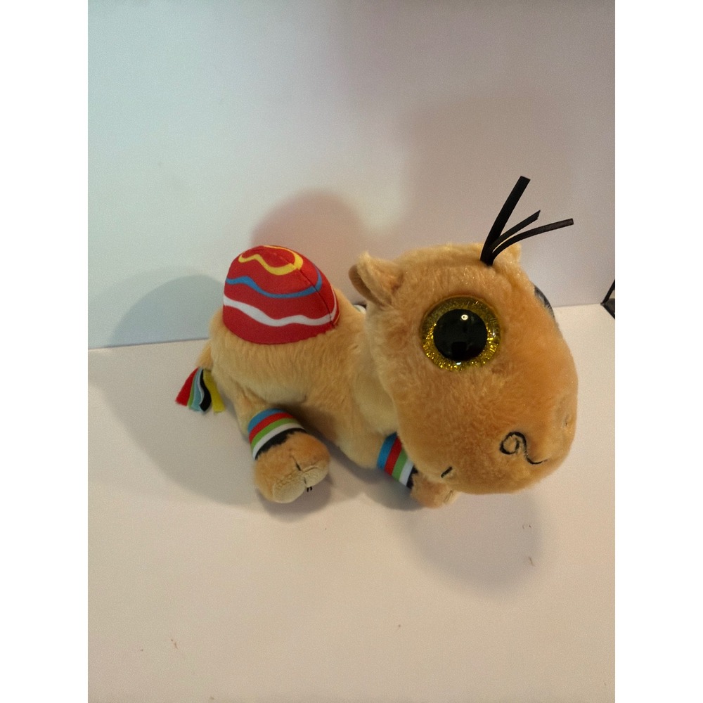Ty VelveTy Jamal the Camel Plush Beanie Baby Tan Gold Glitter Eyes 2021
